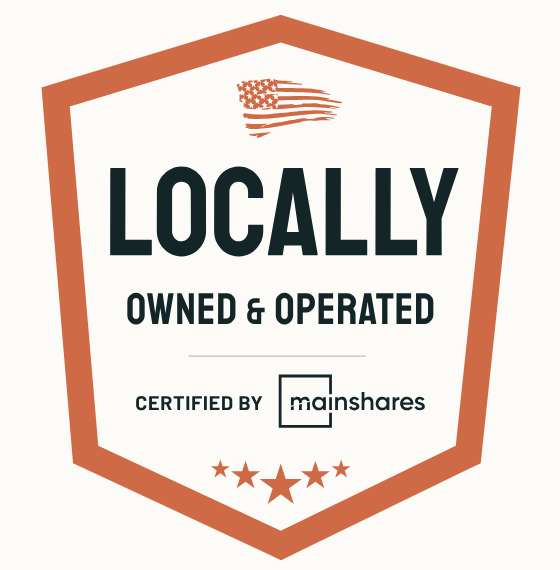 Locally owned and operated badge, certified by Mainshares